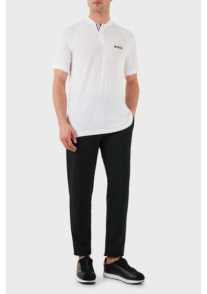 Minimal Logo Baskılı Regular Fit Düğmeli Kolej Yaka T Shirt Erkek T Shirt 50506189 100 modelleri