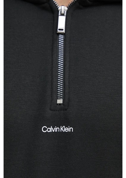 Pamuklu Regular Fit Yarım Fermuarlı Kapüşonlu Sweat K10K113762BEH Erkek Sweat K10K113762 Beh