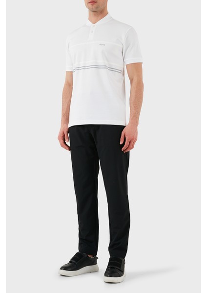 Şeritli Pamuk Regular Fit Düğmeli Kolej Yaka T Shirt Erkek T Shirt 50512996 100 modelleri