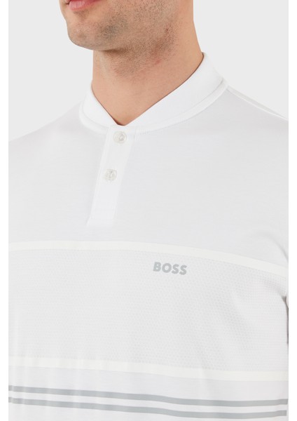 Şeritli Pamuk Regular Fit Düğmeli Kolej Yaka T Shirt Erkek T Shirt 50512996 100 indirimleri