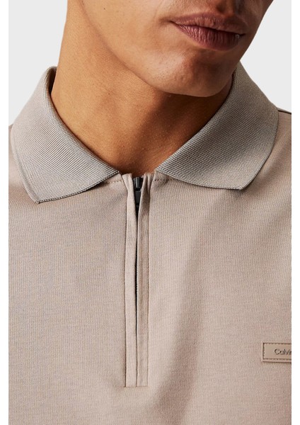 % 100 Pamuk Regular Fit Yarım Fermuarlı Polo Yaka T Shirt K10K112754RAJ Erkek Polo Yaka T Shirt K10K112754 Raj fırsatları