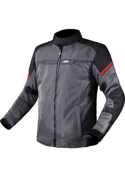 Riva Siyah Gri Kırmızı Mont