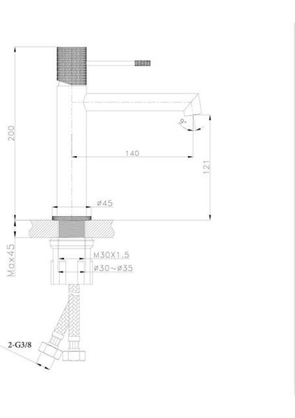 Lavabo Bataryası (Mat Siyah)
