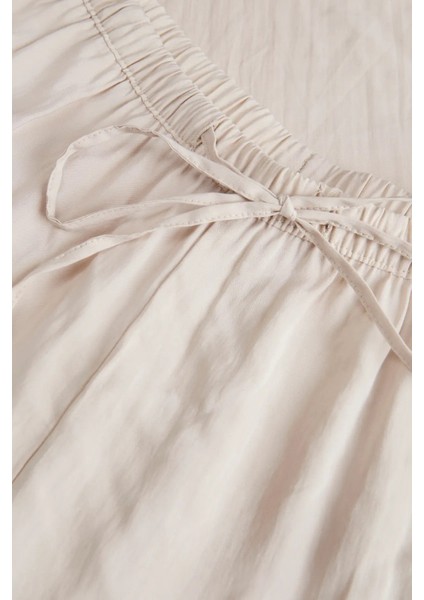 Kadın Jxfıe Rahat Kalıp Beli Lastikli ve Ip Detaylı Pantolon 12270928 Bej fırsatları