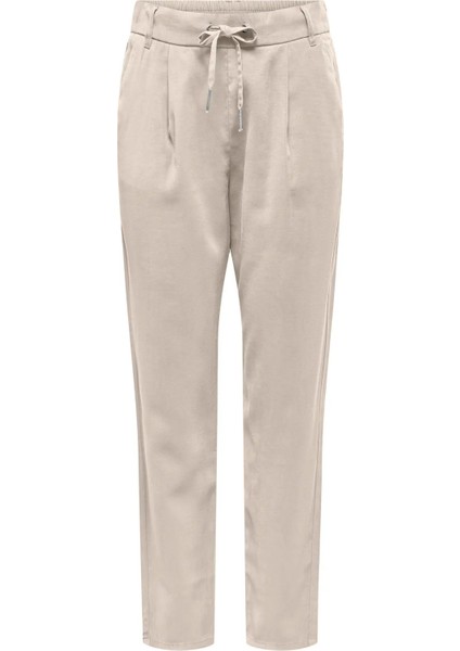 Kadın Onlpoptrash Beli Lastikli ve Ip Bağlama Detaylı Pantolon 15342873 Bej