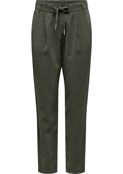 Kadın Onlpoptrash Beli Lastikli ve Ip Bağlama Detaylı Pantolon 15342873 Haki