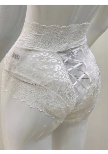 Ekru Dantelli Yüksek Bel Külot VENÜS-K1012 fırsatları