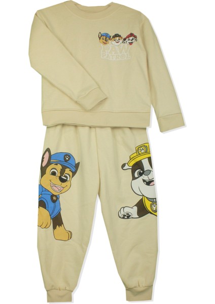 Paw Patrol Temalı Bej Renkli Erkek Çocuk Eşofman Takımı fiyatları