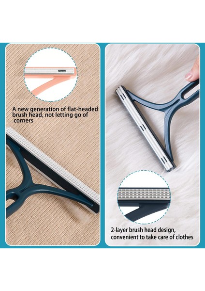 Silikon Çift Taraflı 3'Lü Kedi Köpek Kıl Tüy Temizleyici Tarak Kazak Hali Tiftik Toz Toplayıcı 3 Renk indirimleri