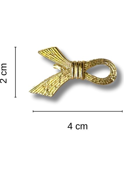 Metal Gold Fiyonk Broş modelleri