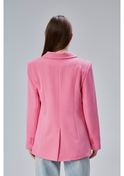 Kadın Salaş Kesim Astarlı Dokuma Blazer Ceket indirimleri
