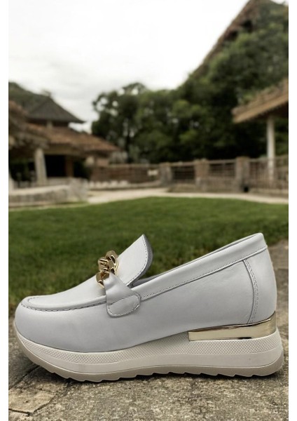 D25YA-3510 Beyaz Deri Tam Ortopedik Kadın Casual Günlük Ayakkabı modelleri