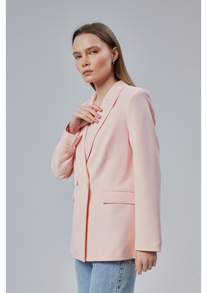 Kadın Salaş Kesim Astarlı Dokuma Blazer Ceket fırsatları