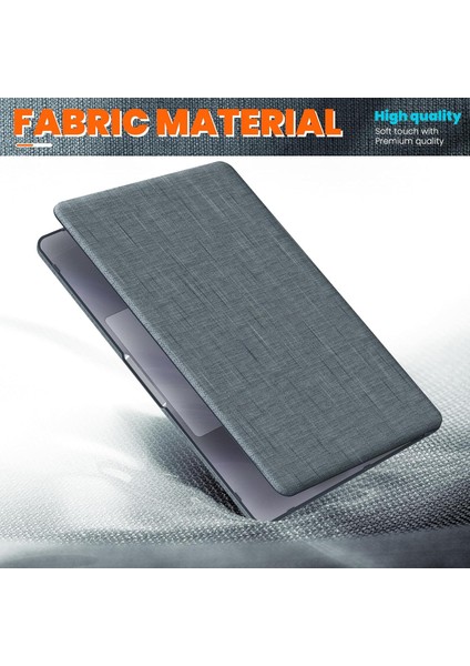 Apple MacBook Pro 16 M4 Çipli 2024 Katlanabilir Standlı Kumaş Görünümlü Business Design Kapak Kılıf A3403 A3186