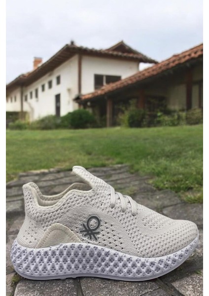 Bn 30009 Beyaz Tam Ortopedik Sneaker Günlük Kadın Spor Ayakkabı