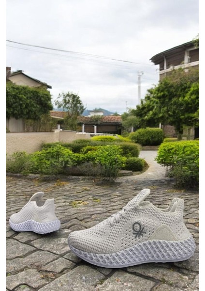 Bn 30009 Beyaz Tam Ortopedik Sneaker Günlük Kadın Spor Ayakkabı