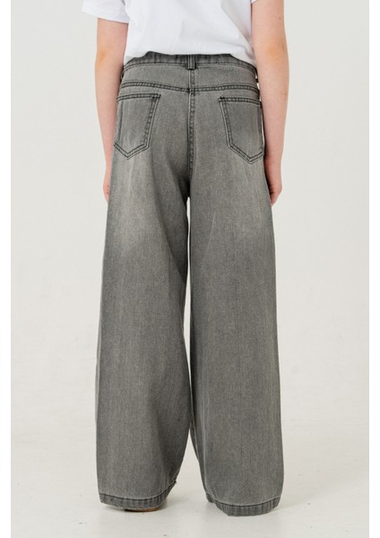 Kız Çocuk Ön Kuşgözlü Kot Pantolon 2182 modelleri