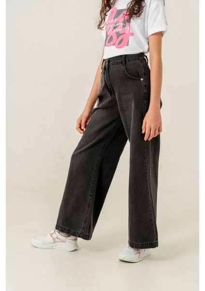 Kız Çocuk Bol Basic Kot Pantolon 2183 fiyatları