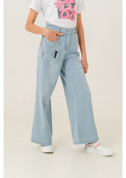 Kız Çocuk Bol Basic Kot Pantolon 2183 fiyatları