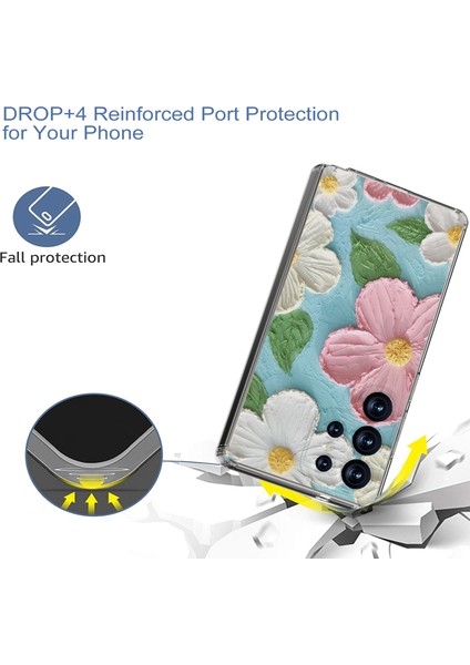 Samsung Galaxy S25 Ultra Telefon Kılıfı Imd Desen Baskı Pc Tpu Mobil Kapak-Pembe Beyaz Çiçek (Yurt Dışından) fiyatları
