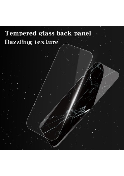 Samsung Galaxy A36 5g Kılıf Mermer Desenli Temperli Cam+Pc+Tpu Koruyucu Telefon Kapağı-Siyah Mermer (Yurt Dışından) fırsatları