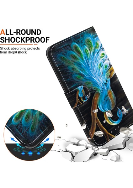 Samsung Galaxy A26 5g Kılıf Desen Baskı Anti-Drop Deri Flip Cüzdan Telefon Kılıfı Kordon-Tavuskuşu Için (Yurt Dışından) fırsatları
