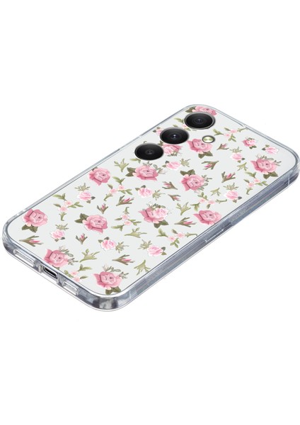 Samsung Galaxy A36 5g Kılıf Yumuşak Tpu Telefon Arka Kapak Desen Baskı-Pembe Çiçek (Yurt Dışından) modelleri