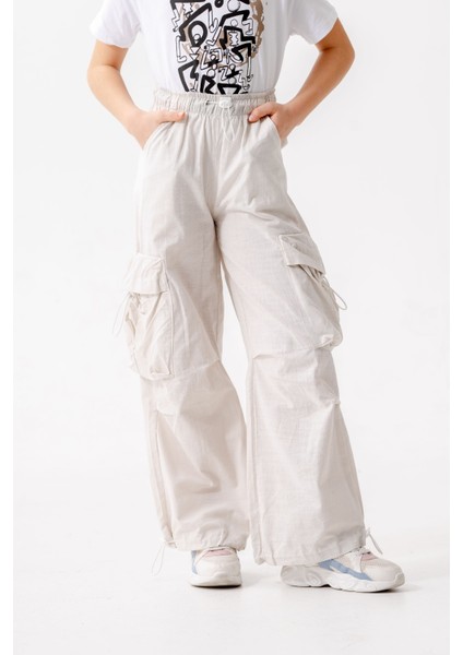 Kız Çocuk Beli Lastikli Kargo Pantolon 2572 fiyatları