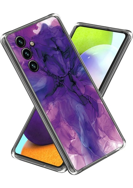 Samsung Galaxy A56 5g Kılıf Için Soyut Mermer Desen Baskı Tpu Telefon Kapak-Stil K (Yurt Dışından)