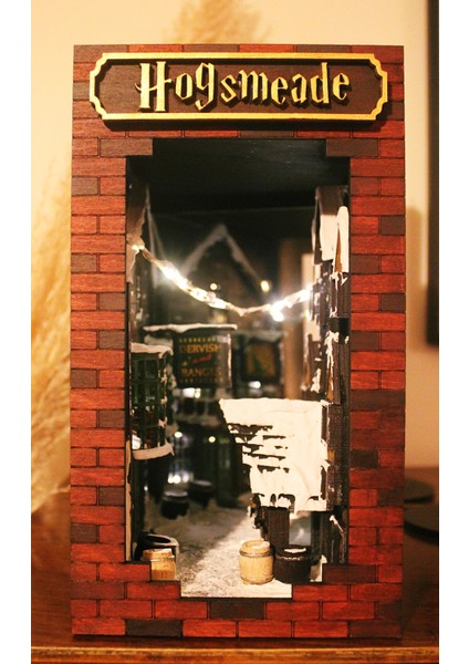 Harry Potter Hogsmeade Book Nook, Büyücüler Sokağı, Kitap Köşesi, El Yapımı Kitap Tutucu