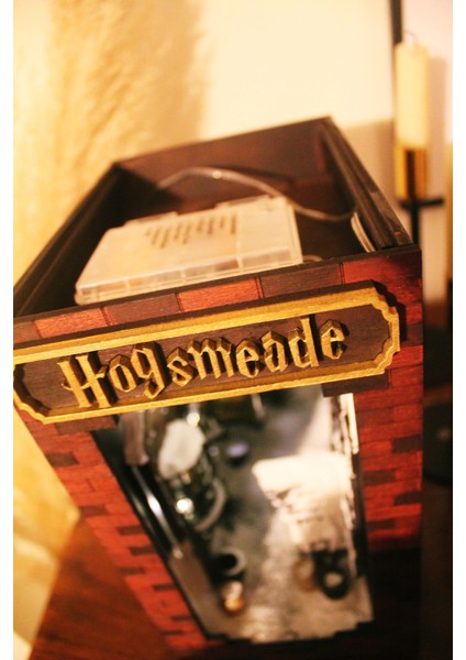 Harry Potter Hogsmeade Book Nook, Büyücüler Sokağı, Kitap Köşesi, El Yapımı Kitap Tutucu