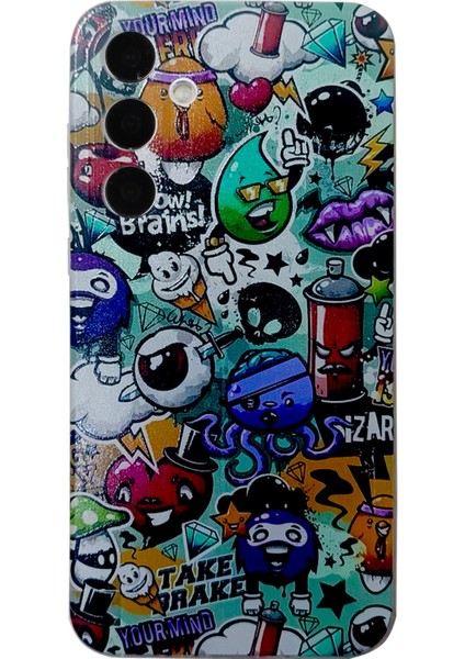 Samsung Galaxy A56 5g Kılıf Desen Baskı Cep Telefonu Tpu Arka Kapak-Çöp (Yurt Dışından)