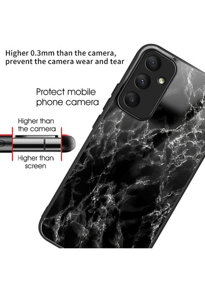 Samsung Galaxy A56 5g Kılıf Temperli Cam Tpu Damla Korumalı Telefon Kapak Desen Baskı-Mermer Doku (Yurt Dışından) fiyatları
