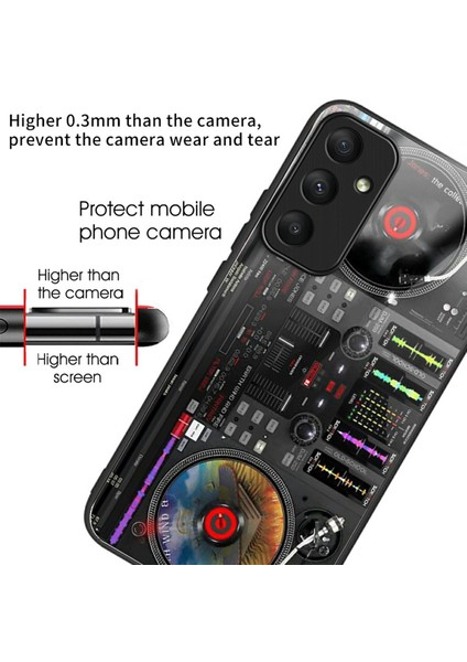 Samsung Galaxy A26 5g Kılıf Temperli Cam Tpu Drop-Proof Telefon Kapak Desen Baskı-Müzik (Yurt Dışından) fiyatları
