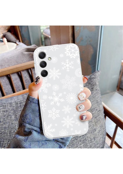Samsung Galaxy A55 5g Kılıf Noel Desen Baskı Yumuşak Tpu Telefon Koruyucu-Kar Tanesi (Yurt Dışından) indirimleri