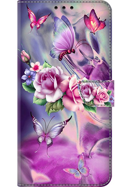 Samsung Galaxy S25+ Kılıf 3D Desenli Pu Deri Cüzdan Telefon Kılıfı Standlı-Ler/çiçekler (Yurt Dışından) indirimleri