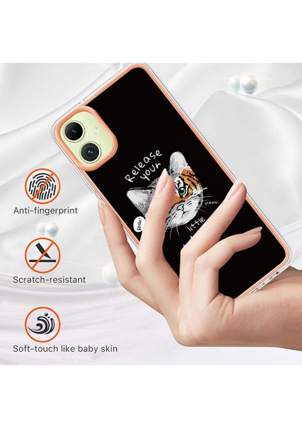 Samsung Galaxy A06 Kılıf Imd-D Desen Baskı 2.0mm Tpu Telefon Arka Kapak-Kedi/kaplan (Yurt Dışından) fırsatları
