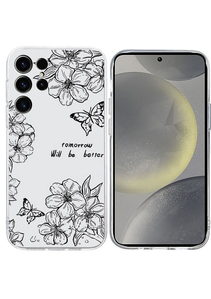 Samsung Galaxy S25 Ultra Kılıf Desen Baskı Darbeye Dayanıklı Yumuşak Tpu Telefon Kapağı- Çiçeği (Yurt Dışından) fiyatları