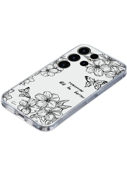 Samsung Galaxy S25 Ultra Kılıf Desen Baskı Darbeye Dayanıklı Yumuşak Tpu Telefon Kapağı- Çiçeği (Yurt Dışından) fırsatları