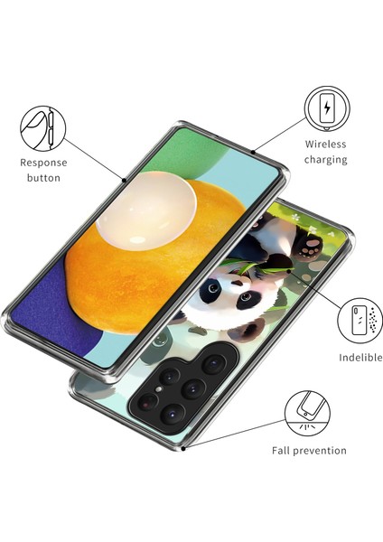 Samsung Galaxy S25 Ultra Kılıf Desen Baskılı Darbeye Dayanıklı Tpu Telefon Kılıfı-Panda (Yurt Dışından) modelleri