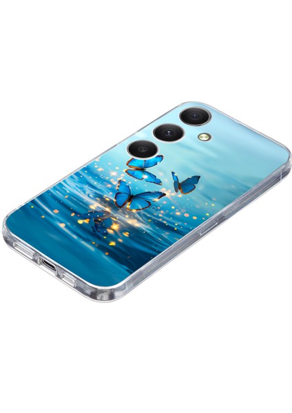 Samsung Galaxy A36 5g Kılıf Desen Baskı Darbeye Dayanıklı Yumuşak Tpu Telefon Kapağı-Mavi (Yurt Dışından) fırsatları