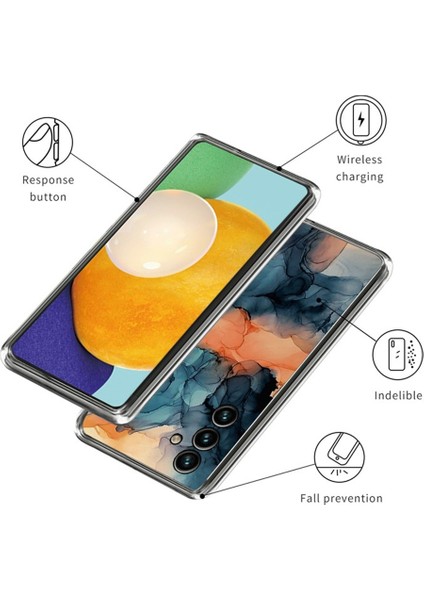 Samsung Galaxy S24 Fe Kılıf Için Soyut Mermer Desen Baskı Tpu Telefon Kapak-Stil A (Yurt Dışından) modelleri