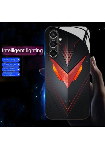 Samsung Galaxy A36 5g Kılıf Çağrı Flaş Serisi Desen Baskı Temperli Cam + Tpu Combo Telefon Kılıfı-Kırmızı Üçgen Zırh (Yurt Dışından) fiyatları