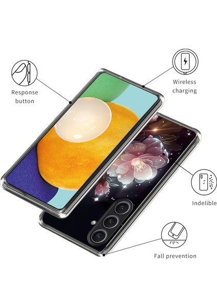Samsung Galaxy S25+ Kılıf Desenli Baskılı Darbeye Dayanıklı Tpu Telefon Kılıfı-Pembe Çiçek (Yurt Dışından) modelleri