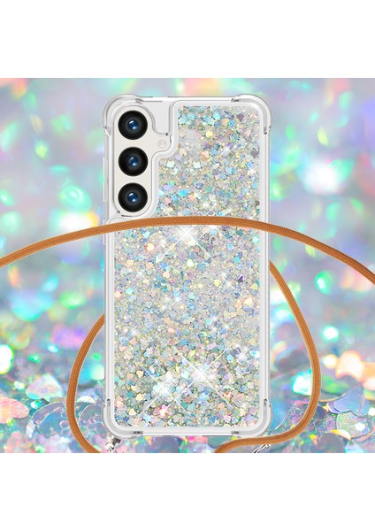 Samsung Galaxy S24 Fe Kılıf Quicksand Tpu Telefon Kapağı-Gümüş/kalpler (Yurt Dışından) fiyatları