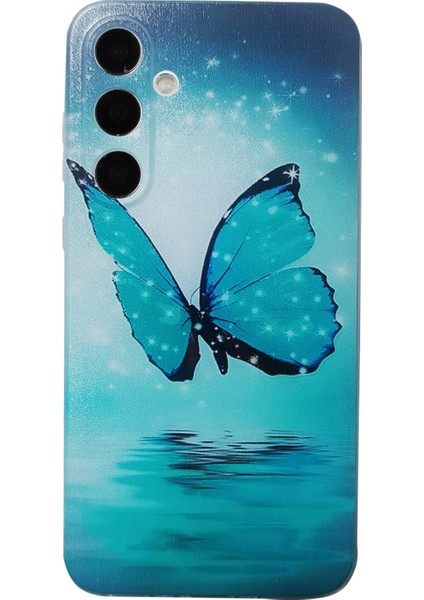 Samsung Galaxy A36 5g Kılıf Desen Baskı Cep Telefonu Tpu Arka Kapak-Mavi (Yurt Dışından)