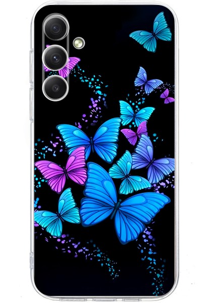 Samsung Galaxy A16 5g/4g Kılıf Desen Baskı Darbeye Dayanıklı Yumuşak Tpu Telefon Kapağı-Renkli Ler (Yurt Dışından)