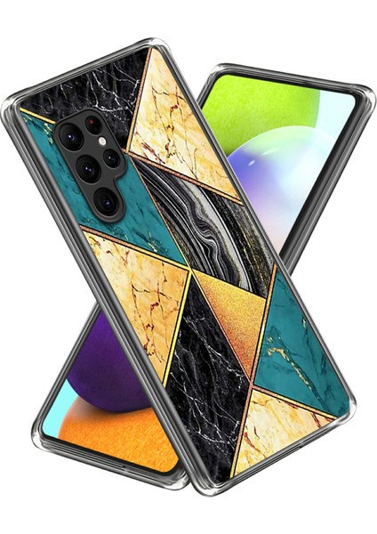 Samsung Galaxy S25 Ultra Kılıf Desen Baskı Tpu Telefon Arka Kapak-Ekleme Mermer (Yurt Dışından)