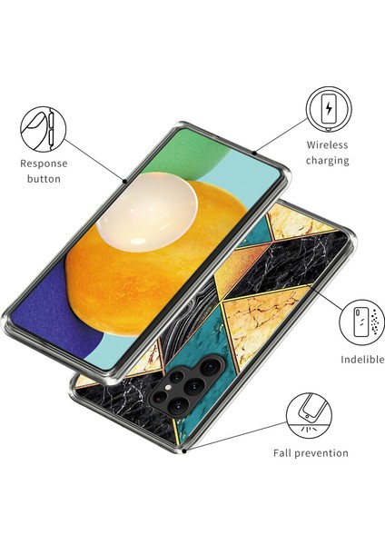 Samsung Galaxy S25 Ultra Kılıf Desen Baskı Tpu Telefon Arka Kapak-Ekleme Mermer (Yurt Dışından) modelleri