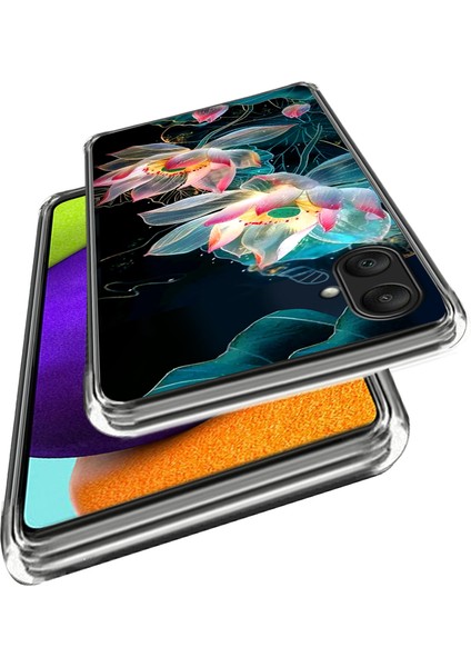 Samsung Galaxy A06 Kılıf Desenli Baskılı Darbeye Dayanıklı Tpu Telefon Kapağı-Kristal Lotus (Yurt Dışından) fiyatları